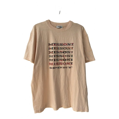 Pre-owned Missoni T-shirt In Beige