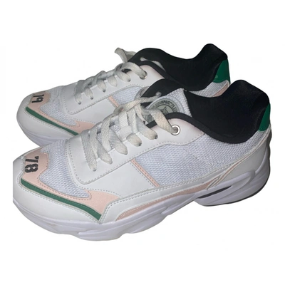 Pre-owned Philipp Plein Cloth Trainers In White