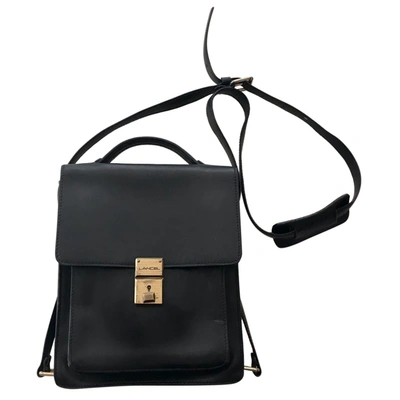 Pre-owned Lancel Leather Bag In Black