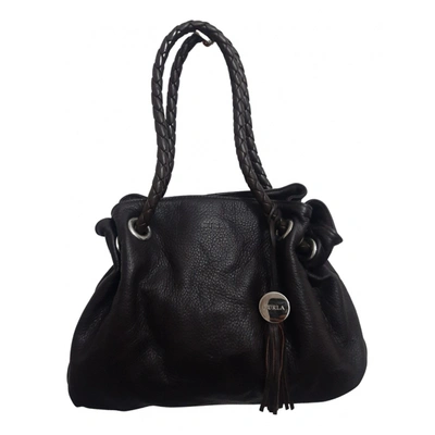 Pre-owned Furla Leather Bag In Brown