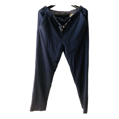 Pre-owned Massimo Dutti Chino Pants In Blue