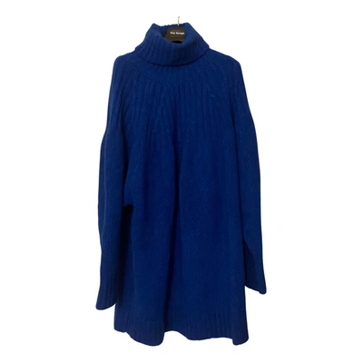 Pre-owned Kenzo Wool Dress In Blue