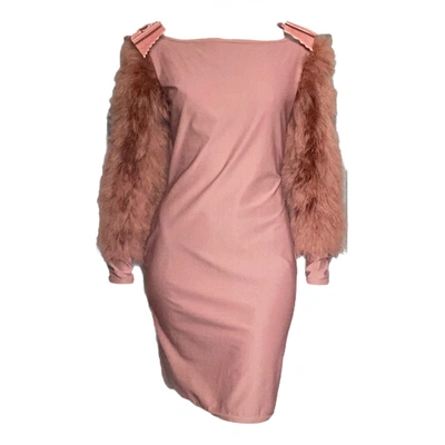 Pre-owned Chantal Thomass Mini Dress In Pink