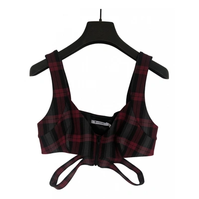 Pre-owned Alexander Wang T Camisole In Burgundy