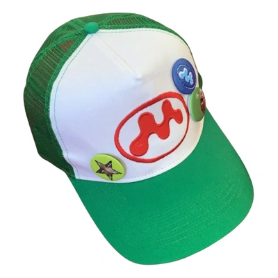 Pre-owned Mowalola Cap In Green | ModeSens