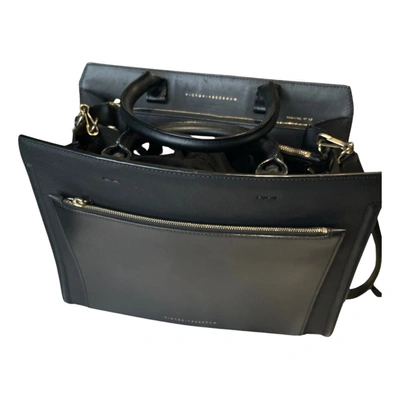 Pre-owned Victoria Beckham Leather Handbag In Black