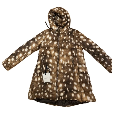 Pre-owned Moncler Puffer In Brown