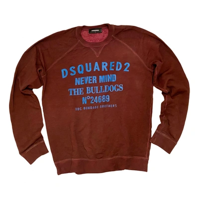 Pre-owned Dsquared2 Sweatshirt In Burgundy