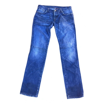 Pre-owned Prada Straight Jeans In Blue