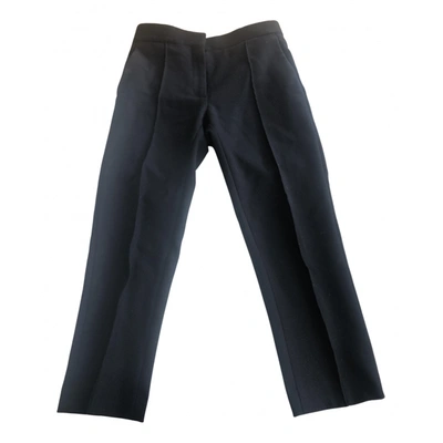 Pre-owned Iro Wool Slim Pants In Black
