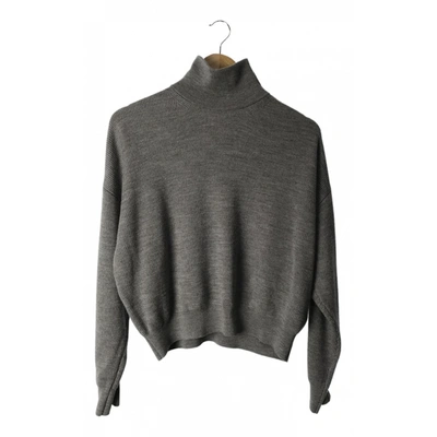 Pre-owned Alexander Wang Wool Sweatshirt In Grey