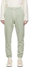 John Elliott Green La Lounge Pants In Eucalyptus
