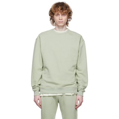 John Elliott Green Oversize Crewneck Sweatshirt