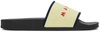 Marni Beige And Black Slippers In Yellow,red,black