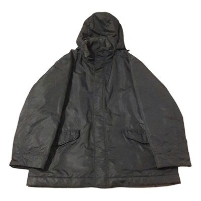 Pre-owned Fay Cloth Puffer In Black