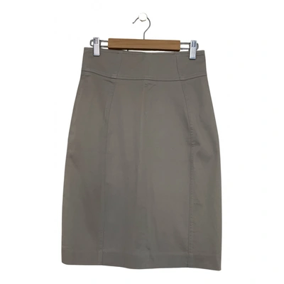 Pre-owned Tara Jarmon Mid-length Skirt In Beige