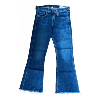 Pre-owned Rag & Bone Bootcut Jeans In Blue