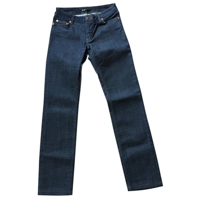 Pre-owned Maje Straight Jeans In Blue