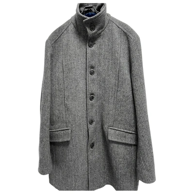 Pre-owned Selected Wool Coat In Multicolour