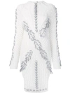 PRABAL GURUNG PRABAL GURUNG BRAIDED KNIT JUMPER - WHITE,F16K06GC11502136