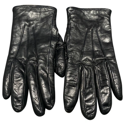 Pre-owned Ohne Titel Leather Gloves In Black