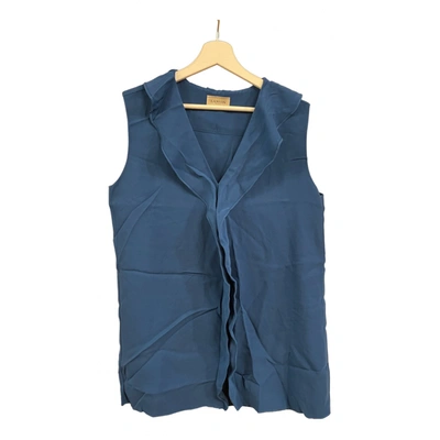 Pre-owned Lanvin Top In Blue