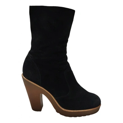 Pre-owned Marc By Marc Jacobs Ankle Boots In Black