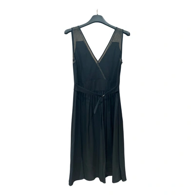 Pre-owned Paul Smith Silk Mid-length Dress In Black