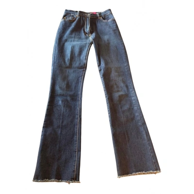 Pre-owned Seventy Bootcut Jeans In Blue