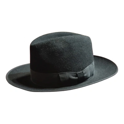 Pre-owned Paterson Wool Hat In Black