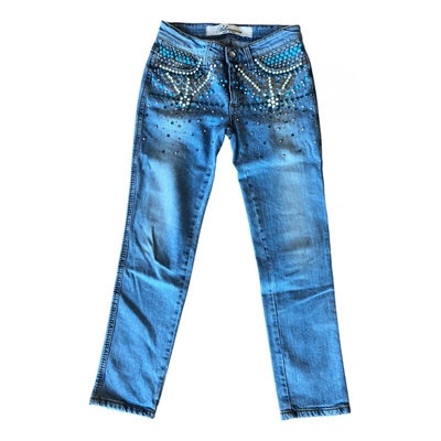 Pre-owned Blumarine Slim Jeans In Blue