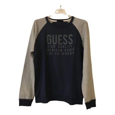 Pre-owned Guess Sweatshirt In Blue