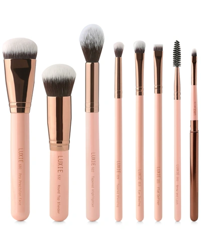 Luxie 8-pc. Rose Gold Complete Face Brush Set