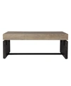 Southern Enterprises Hapso Cocktail Table In Natural And Black Finish