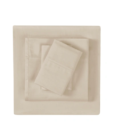 Vince Camuto Home 4 Piece Sheet Set, King In Tan