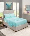 Nestl Bedding Premier Collection Deep Pocket 3 Piece Bed Sheet Set, Twin Bedding In Aqua