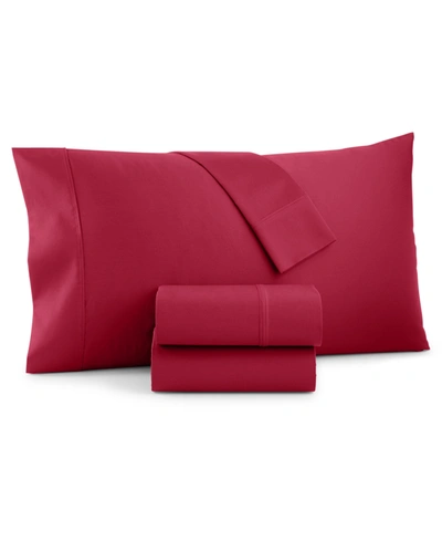 Charter Club Sleep Luxe Extra Deep Pocket 700 Thread Count 100% Egyptian Cotton 4-pc. Sheet Set, King, Created Fo In Garnet Red