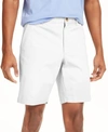 Club Room Men's Regular-fit 7" 4-way Stretch Shorts, Created For Macy's In Bright White