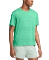 Nike Dri-fit Miler Men's Running Top In Green Glow