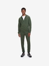 DEREK ROSE DEREK ROSE MEN'S HOODIE QUINN COTTON MODAL SOFT GREEN