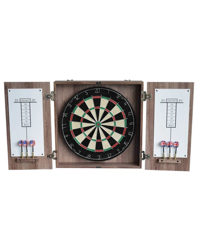 Blue Wave Winchester Dartboard And Cabinet Set In Black