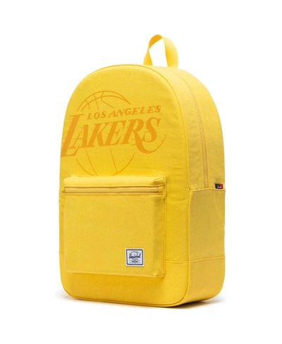 Herschel Los Angeles Lakers Cotton Casuals Daypack Backpack In Yellow