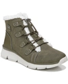 Ryka Chill Out Womens Faux Leather Faux Fur Hiking Boots In Ivy Green Polyurethane
