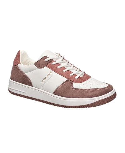 French Connection Women's Brie Court Lace-up Sneakers In Brown