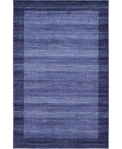 Bayshore Home Lyon Lyo4 5' X 8' Area Rug In Navy Blue