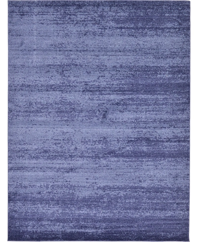 Bayshore Home Lyon Lyo3 9' X 12' Area Rug In Navy Blue