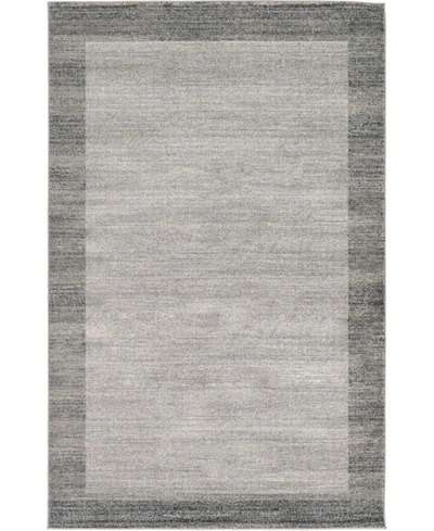 Bayshore Home Lyon Lyo4 5' X 8' Area Rug In Light Gray