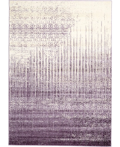 Bayshore Home Lyon Lyo2 7' X 10' Area Rug In Purple