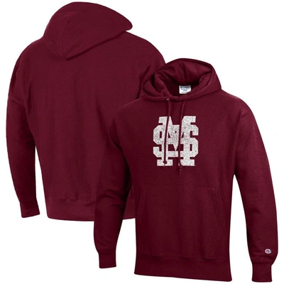 Champion Maroon Mississippi State Bulldogs Vault Logo Reverse Weave Pullover Hoodie
