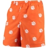 Columbia Orange Clemson Tigers Pfg Backcast Ii Omni-shade Hybrid Shorts In Orange